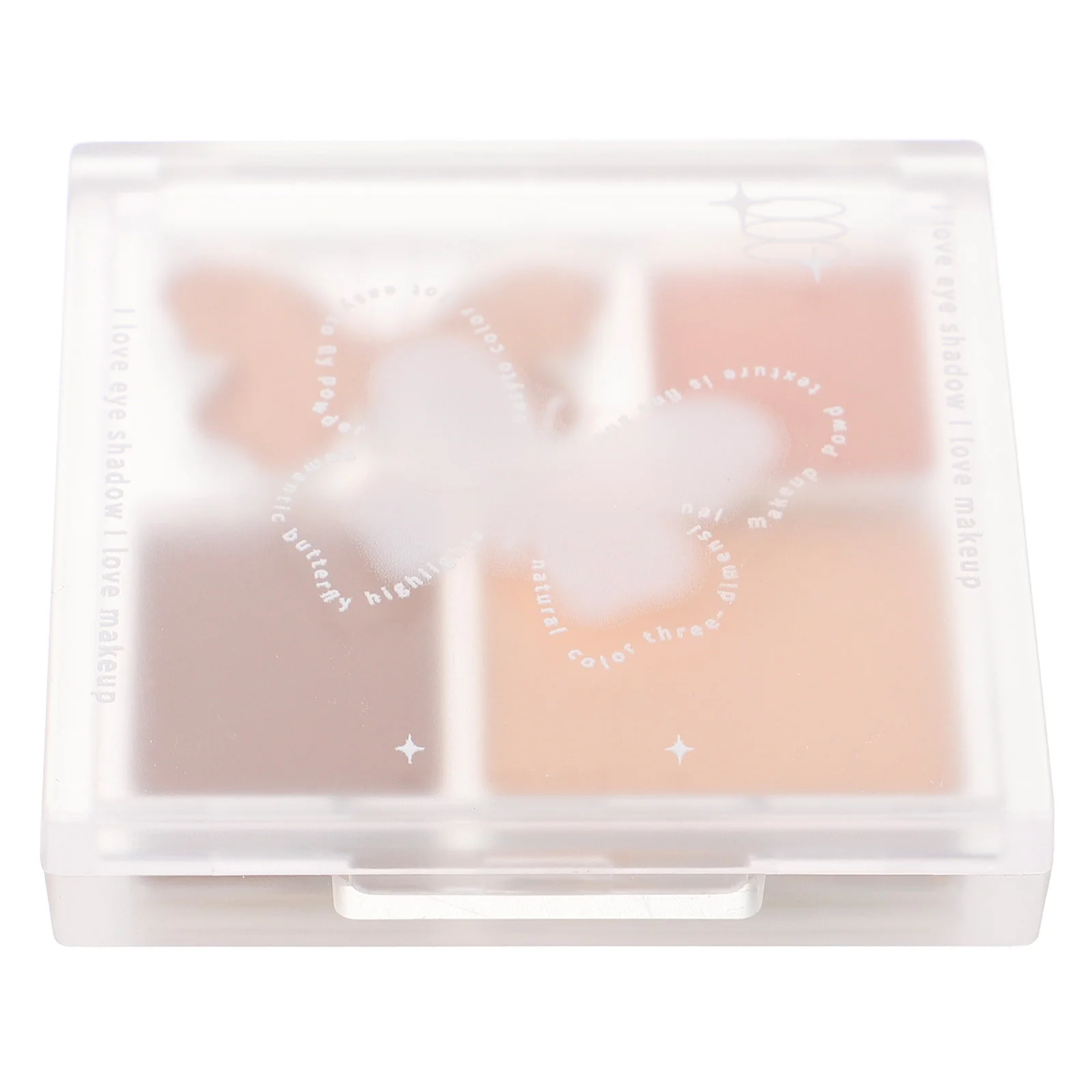 Palette de fards à paupières quatre couleurs, plaque de maquillage légère et Portable, boîte de nuit, fête, paillettes scintillantes, pour femmes