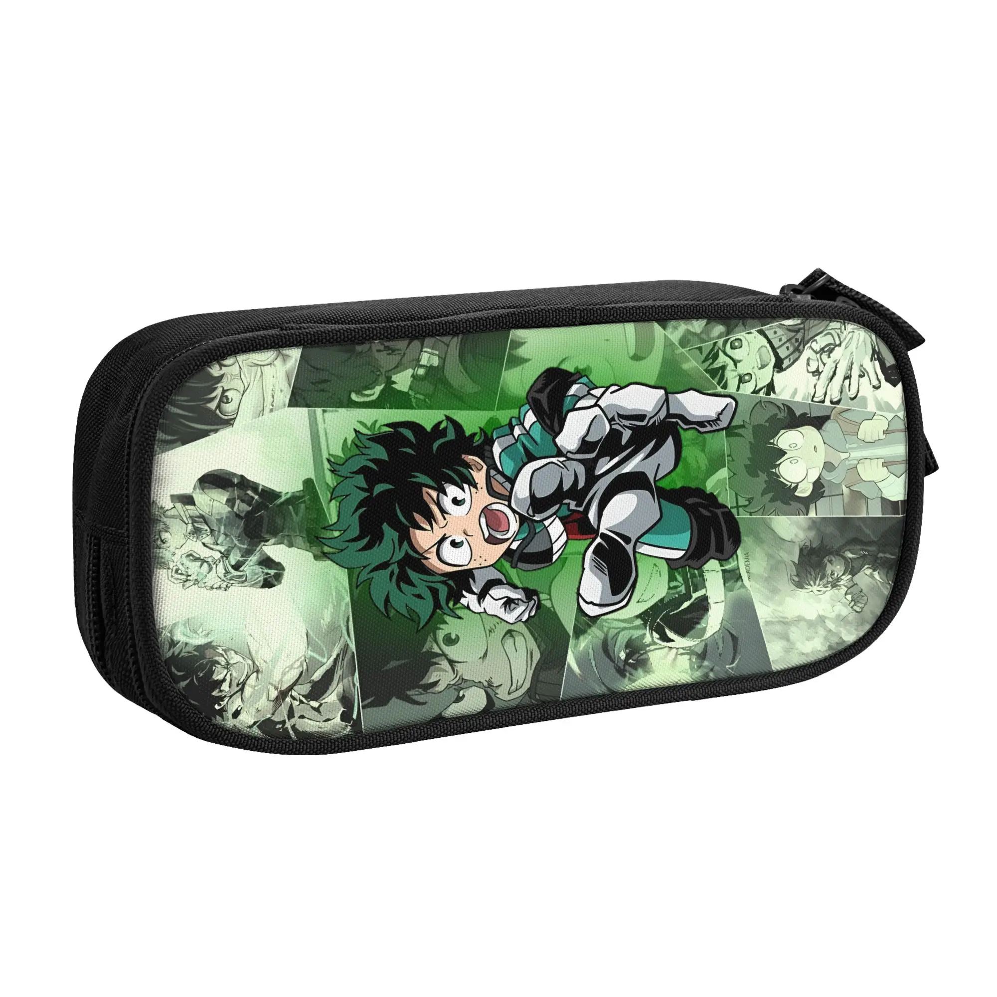 Estuches de Lápices Personalizados de My Hero Academia, Kawaii, para Niños y Niñas, Gran Capacidad, Diseño Retro de Dibujos Animados, Bolsa para Lápices, Material Escolar para Estudiantes