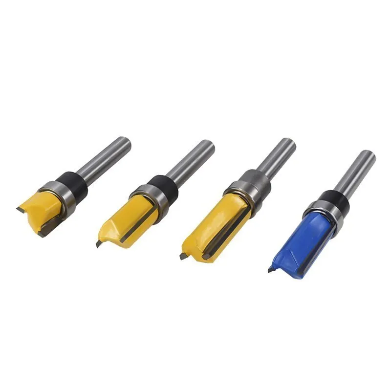 1pc 1/4 ''(6.35mm) 생크 플러시 트리밍 라우터 비트 패턴 우드 밀링 비트, 템플릿 트림 밀링 커터 스트레이트 라우터 비트