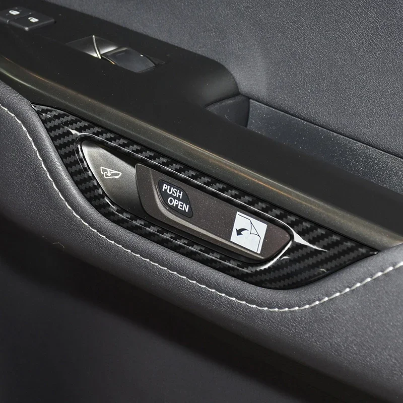 

Car Inner Door Bowl Handel Panel Frame Decoration Carbon Fiber Color Stickers For Lexus NX260 350 2022 2023 Interior Accessories