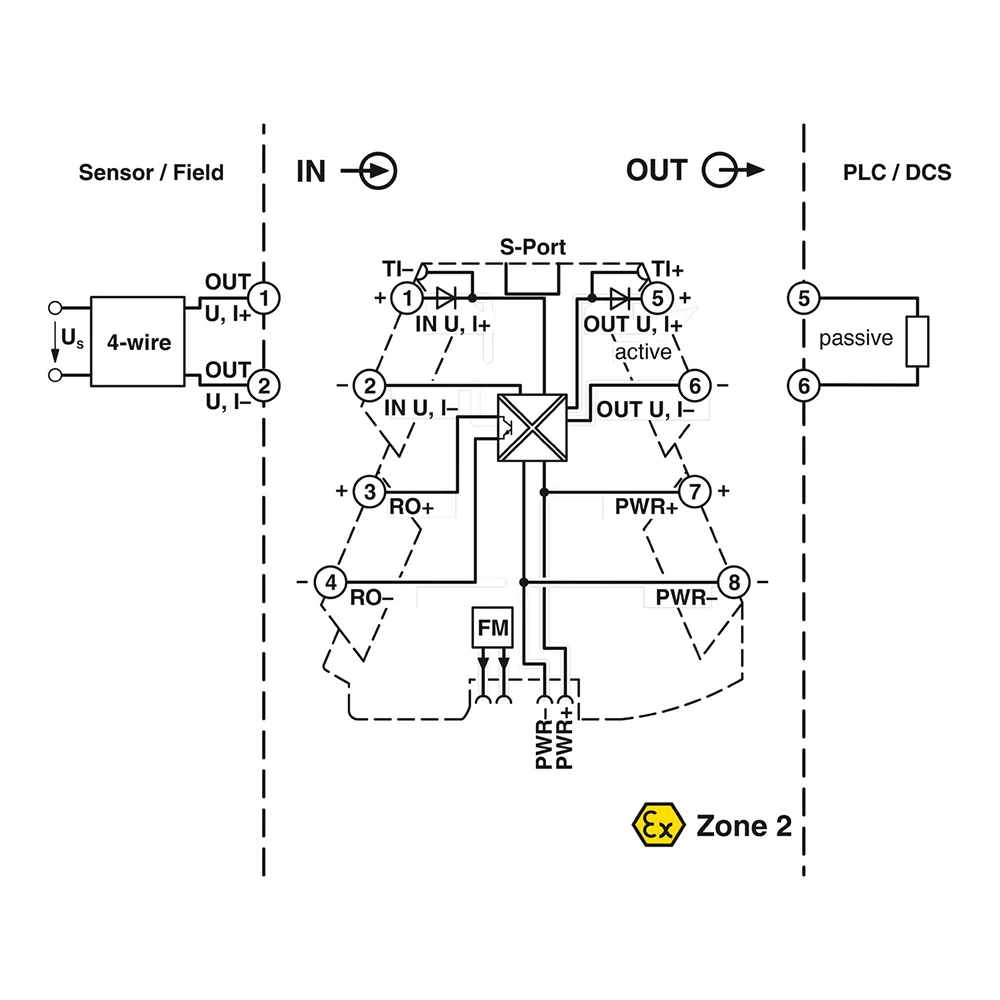 2902028 MINI MCR-2-UNI-UI-UIRO-PT 4-way Signal Conditioner For Phoenix