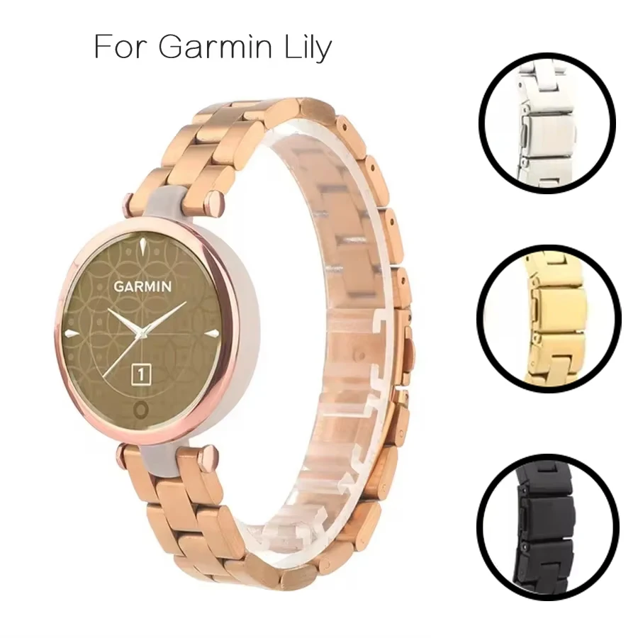 Armband Für Garmin Lily Strap Edelstahl Armband Für Garmin Lily Smartwatch Handgelenk Band Ersatz Zubehör Correa