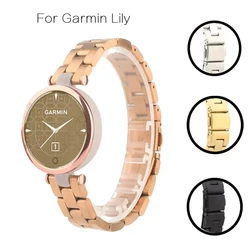 Watchband For Garmin Lily Strap Stainless Steel Bracelet For Garmin Lily Smartwatch Wrist Band Replacement Accessories Correa