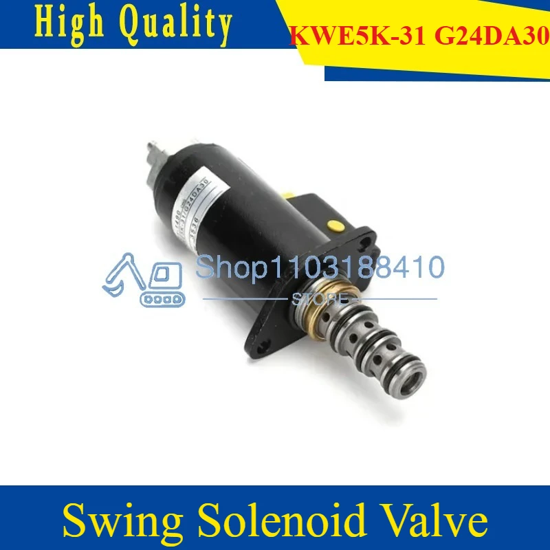 

KWE5K-31/G24YA30 121-1490 121-1491 Поворотный электромагнитный клапан для CAT E320B E320C E320D E325B Поворотный электромагнитный клапан KWE5K-31 G24DA30