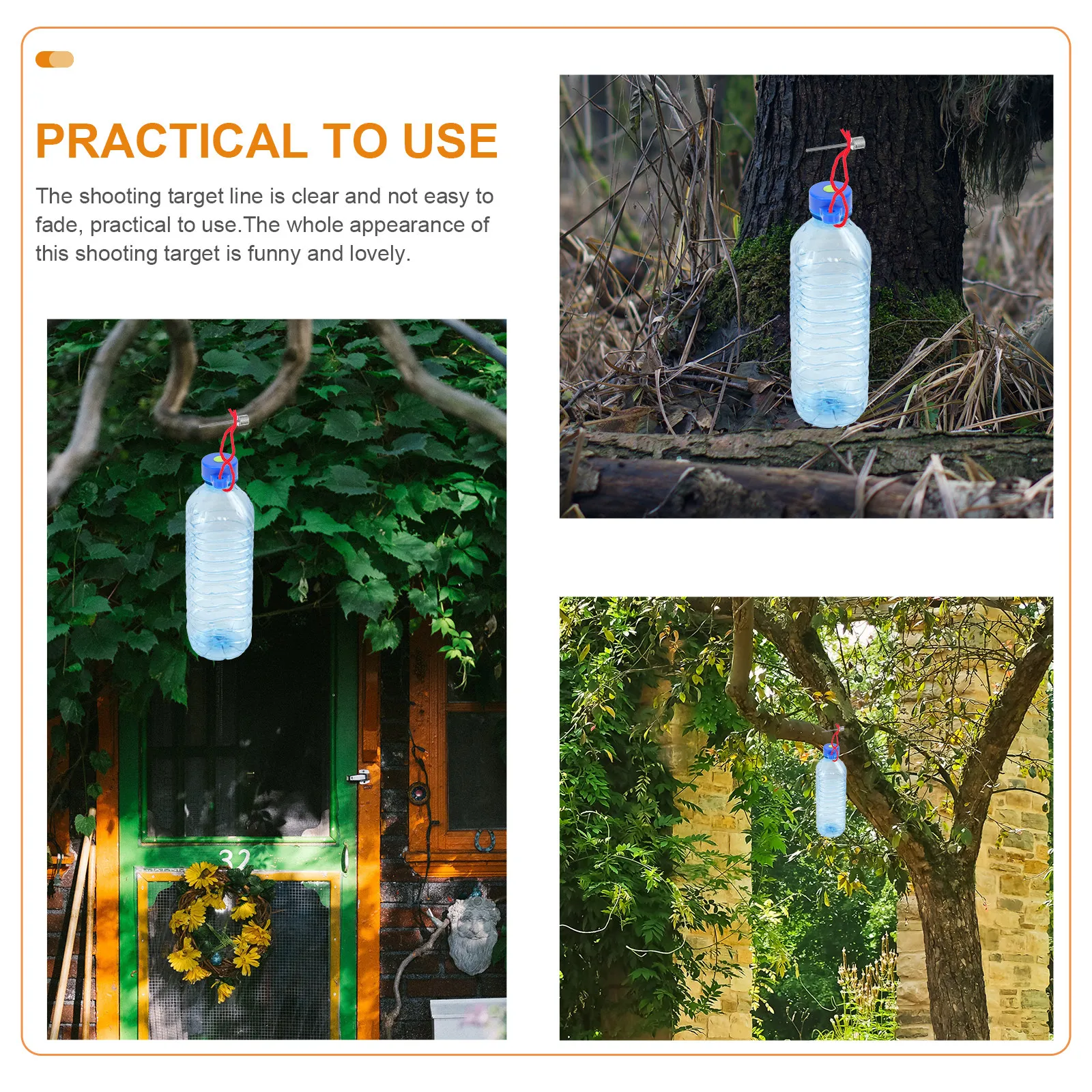 10Pcs Bottle Caps High Pressure Target Inflator Reusable Outdoor Range Training Accessories for Game