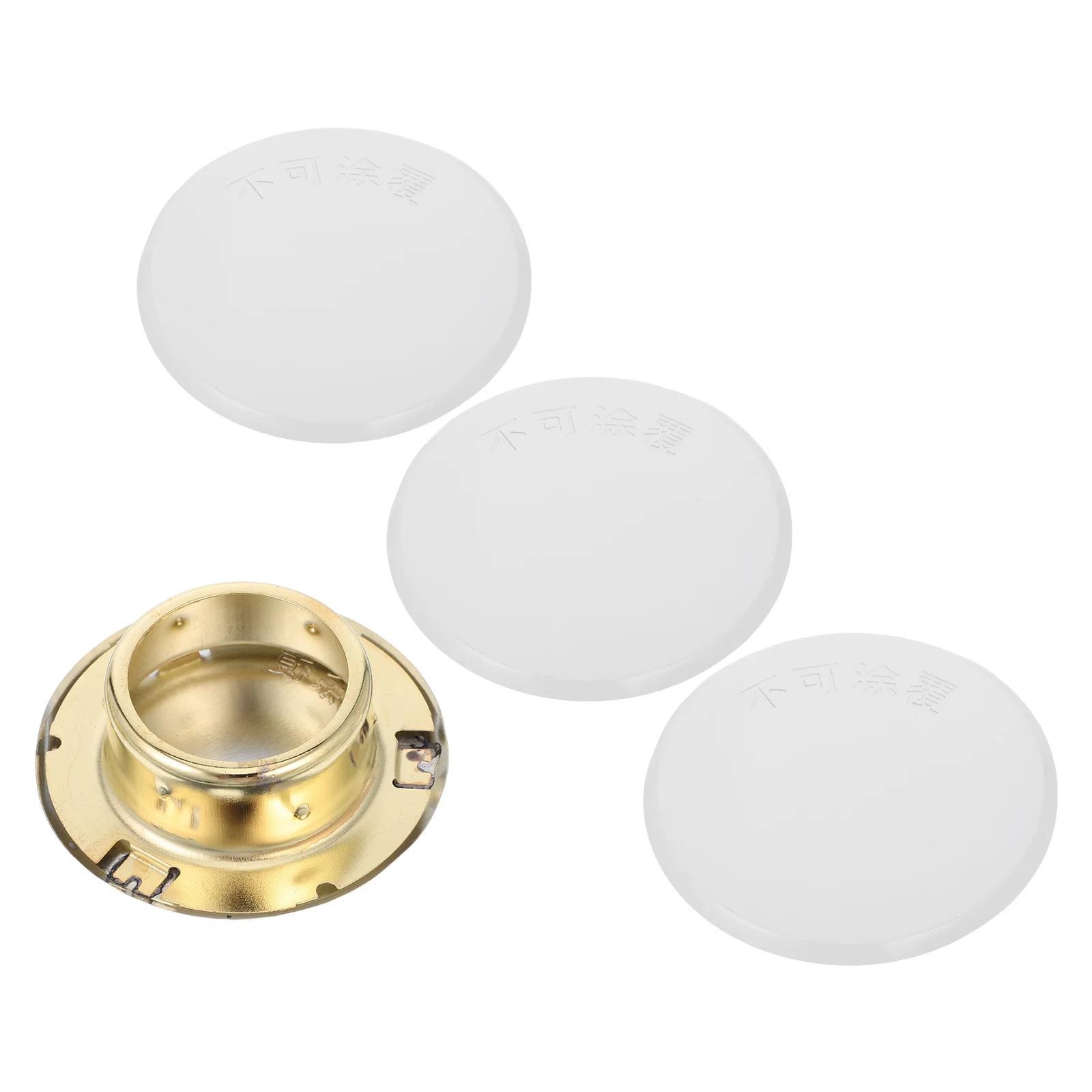 

4Pcs Fire Sprinkler Covers for Ceiling: Concealed Metal Sprinkler Head Cover Plate Easy Install Decorative