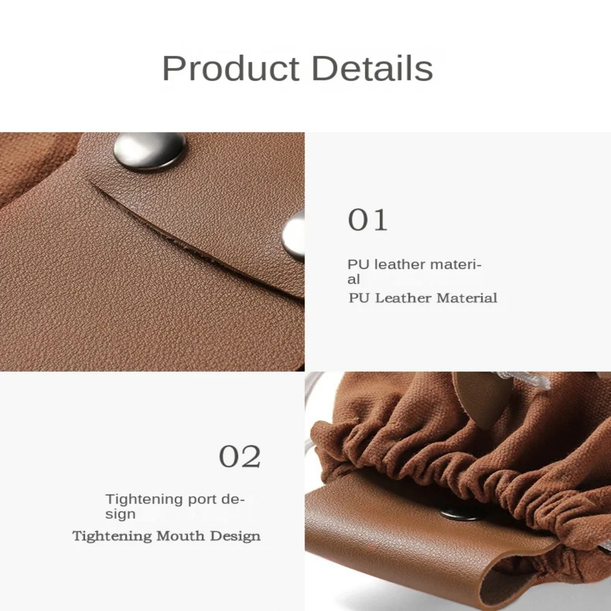 Outdoor Nahrungssuche Tasche Tasche Leder Bushcraft Tasche Gemüse Ernte Garten Obst Pflücken Taille Werkzeuge Lagerung Hängen Beutel Camping – Detail 5