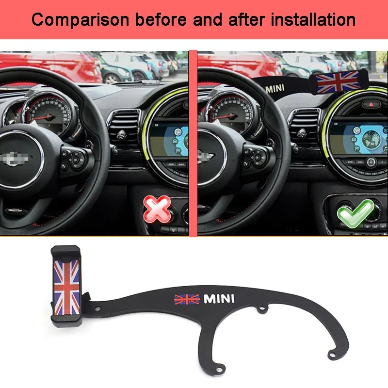 Central Control Dashboard GPS Stand Bracket Car Mobile Phone Holder For BMW Mini Cooper R55 R56 R57 R60 R61 Interior Accesorie