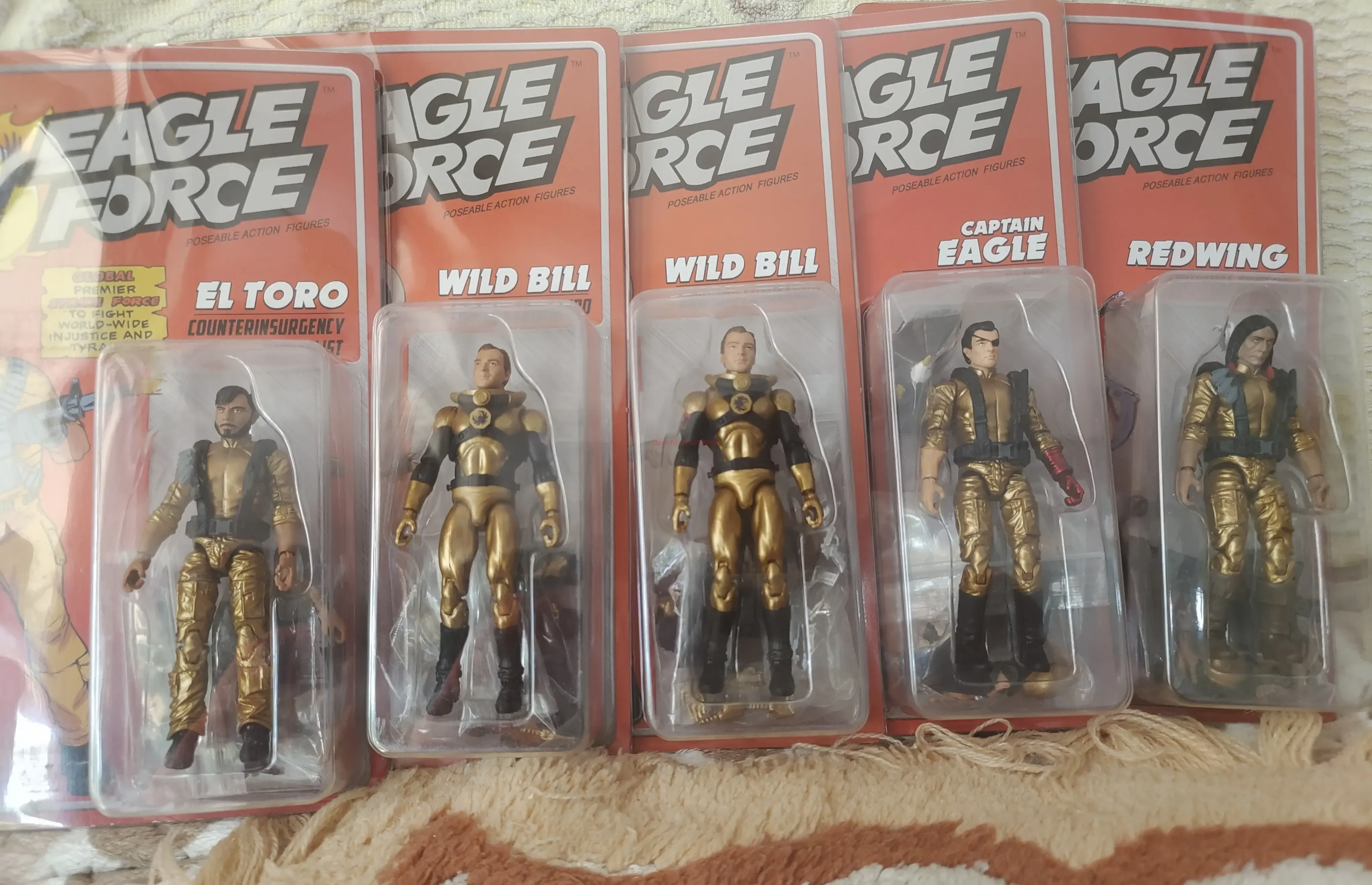 Genuine Eagle Force Action Figures, Queen's Lead Singer, Tio Ya, Blackening Reeves, Director Bonic, Hidra, Conjunto Completo, 4 "Corpo, 1:18