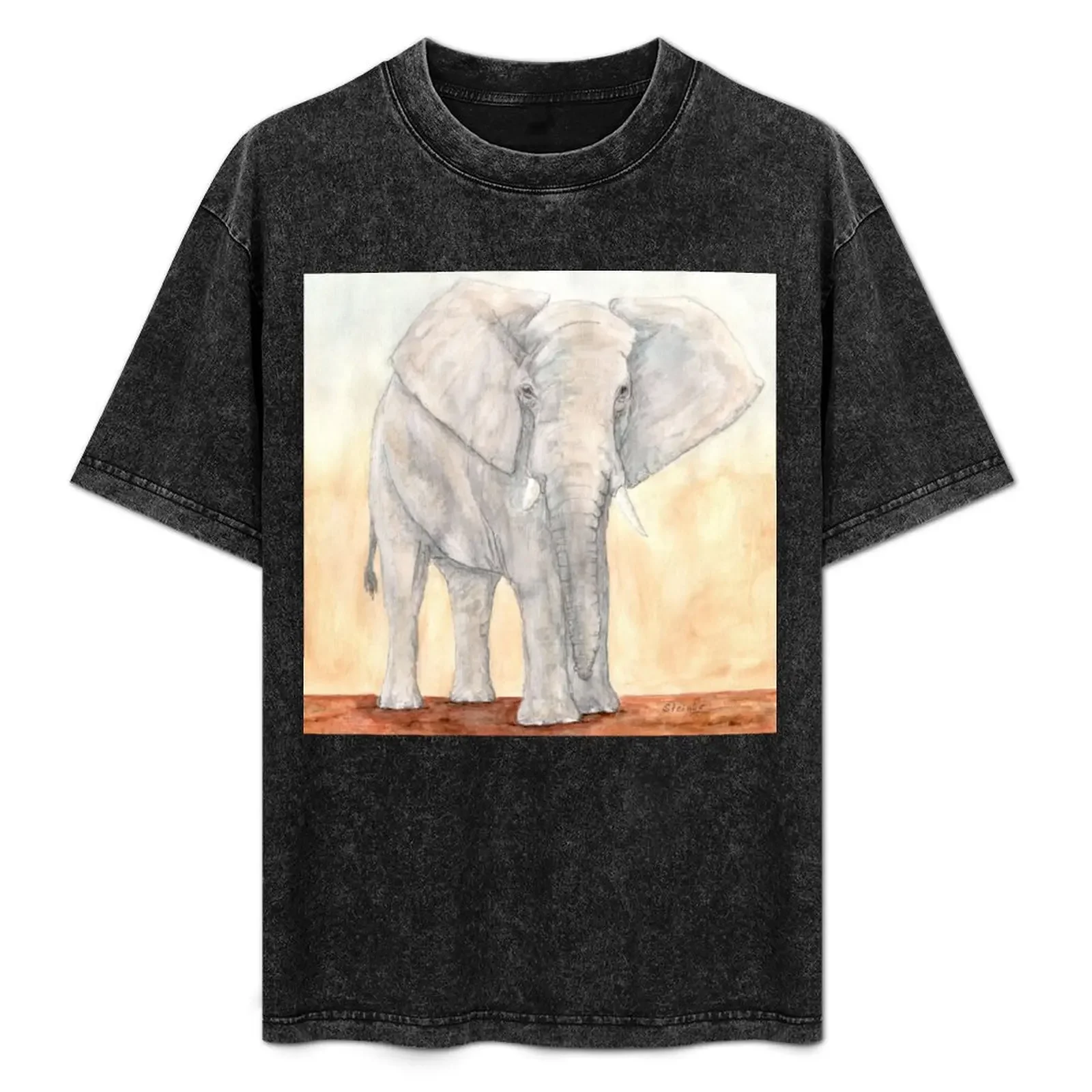 

Elephant power animal T-Shirt Blouse funny shirt cotton custom t shirt men clothing