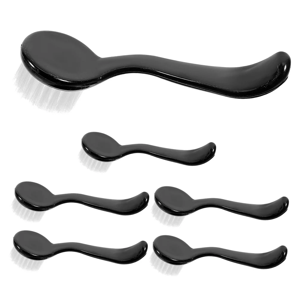 6 個のダストクリーニングブラシ洗顔ツールポータブルナイロンフェイススクラバー角質除去ブラシスキンケア用洗顔スクラバー