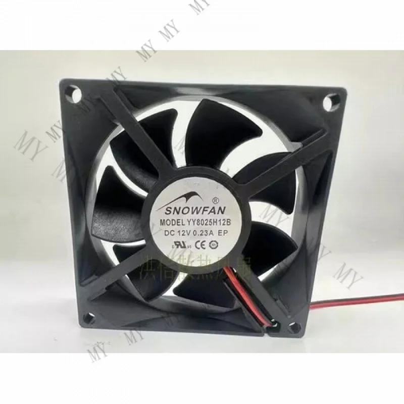 

TT for SNOWFAN YY8025H12B 8025 DC12V 0.23A 8CM 2-wire DC Cooling Fan