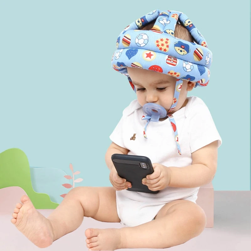 Casque de sécurité réglable pour bébé, harnais de protection Anti-collision pour enfant en bas âge