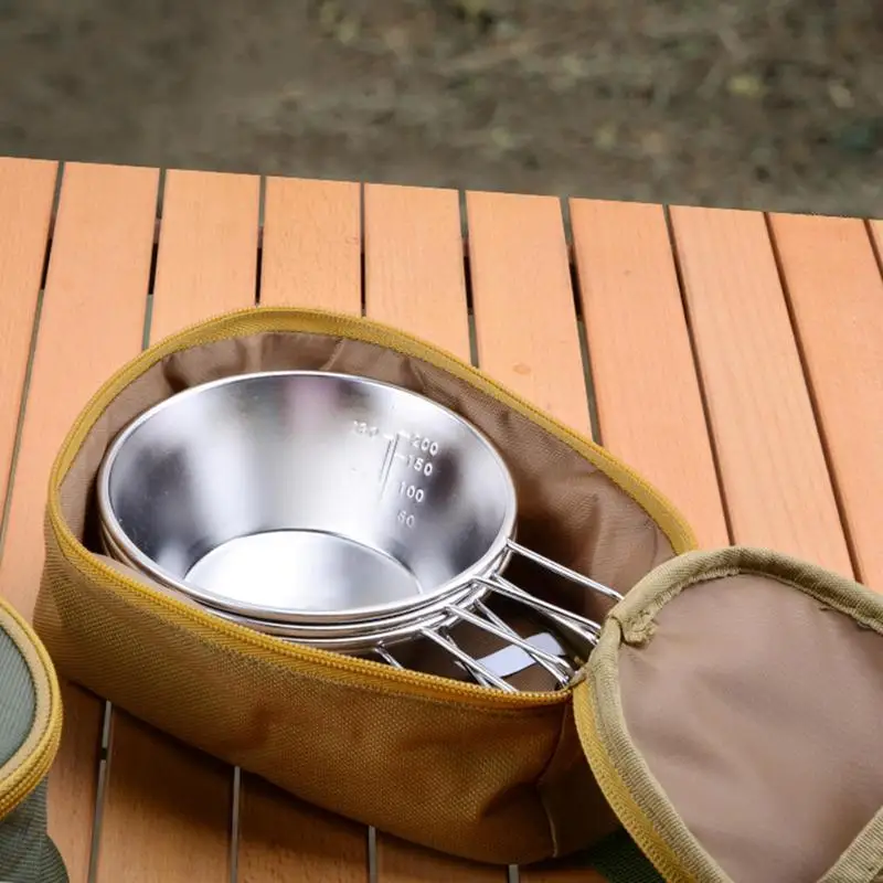 Camping Cookware Bag Camping Tableware Bag Oxford Cloth Camping Storage Bag Bowl Storage Bag Camping Tote For Camping Barbecue