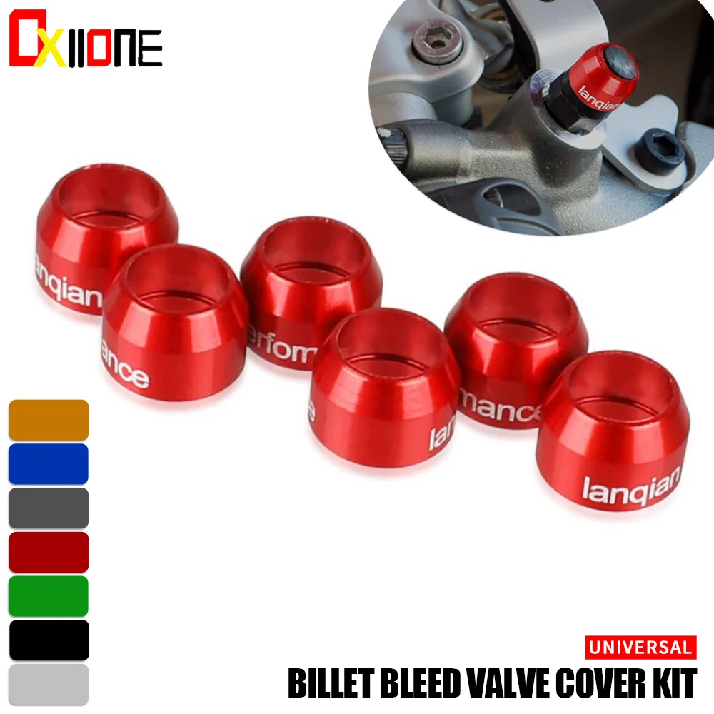 For DUCATI SUPERBIKE 999 848 EVO CORSE 899 959 Panigale 955 PANIGALE V2 Motorcycle Parts Universal Billet Bleed Valve Cover Kit