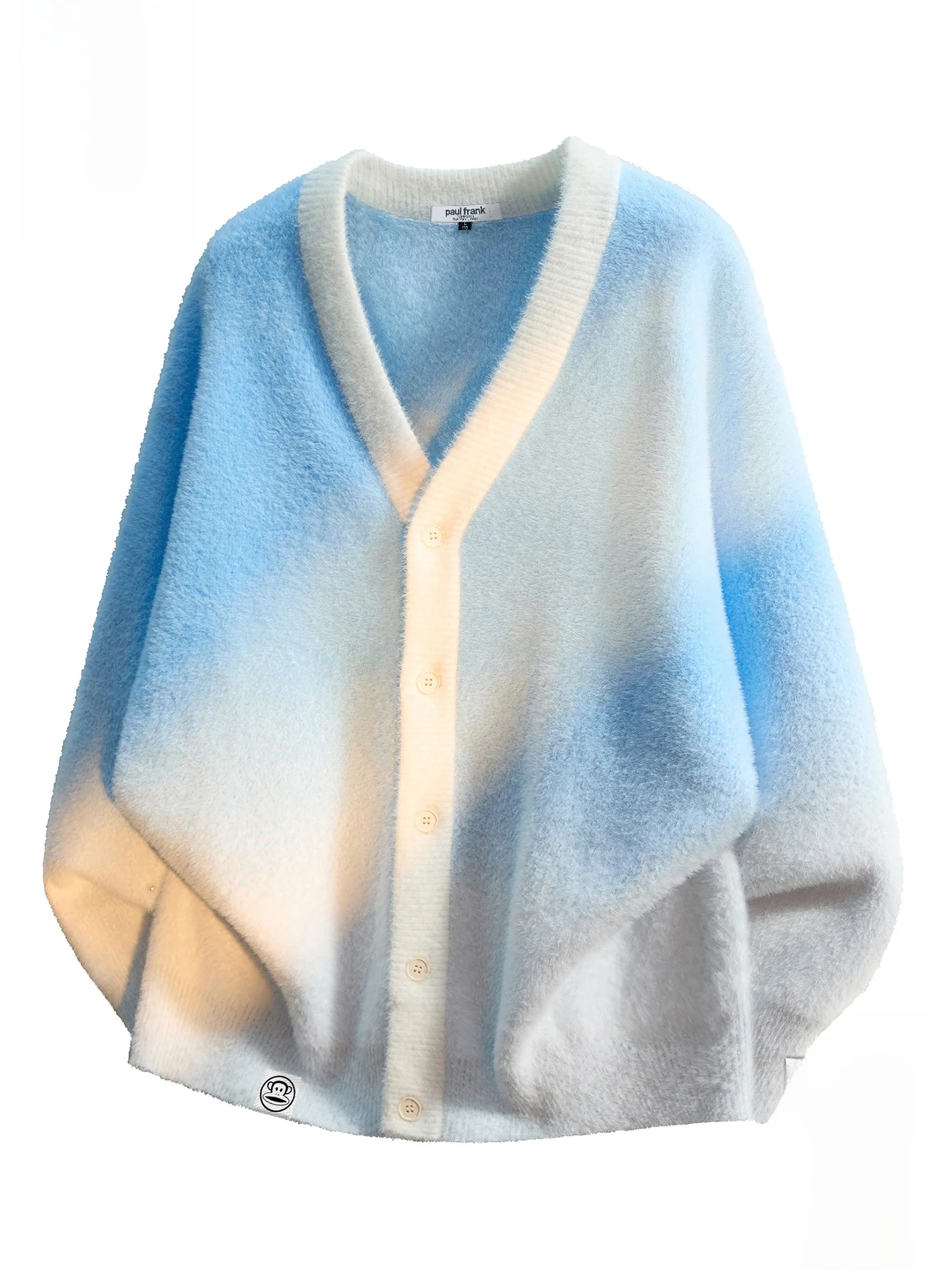 

PaulFrank adient V-Ne Knitted Sweater Open Cardigan Loose Casual Sle Winter Men's Faion Long Sve Netie Coat