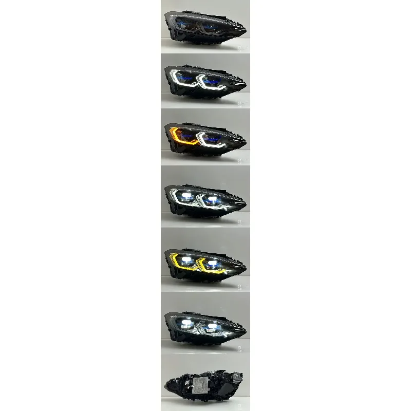 LED Laser Headlight Assembly 12V for 4 Series G22 G23 G26 BMW and M4 Two-Color Golden Eye Upgrade