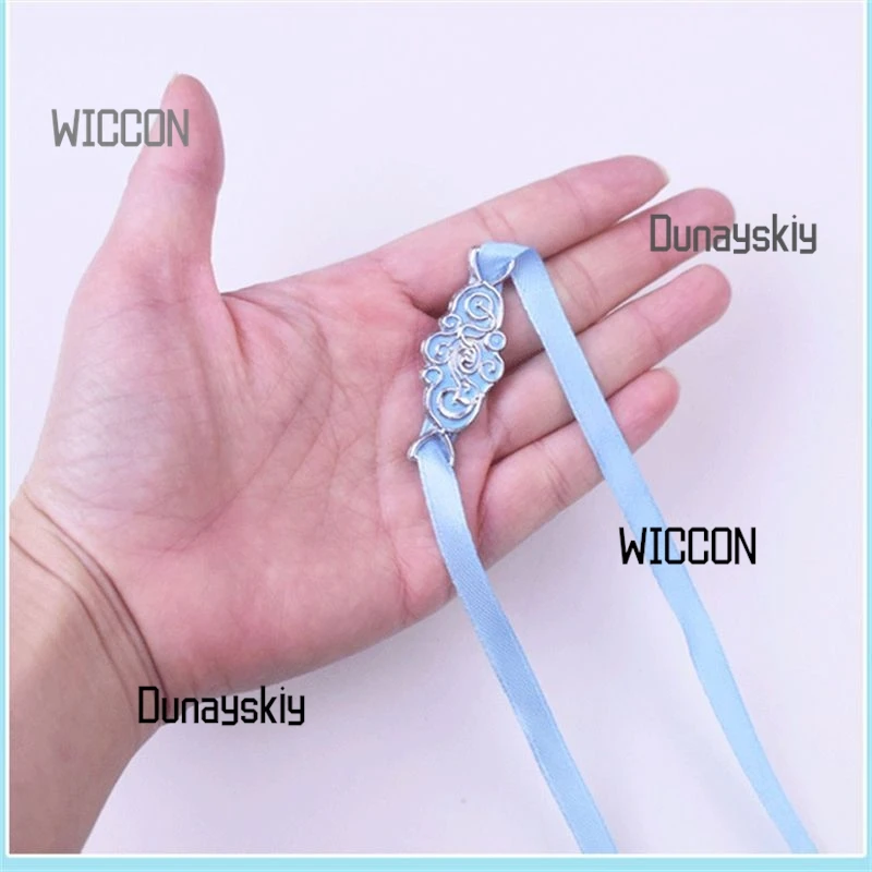 Mo Dao Zu Shi Lan Wangji Forehead Ribbon - Gusu Lan Clan Ancient Chinese Hairband Cosplay Accessory Boketto Style 2025 New