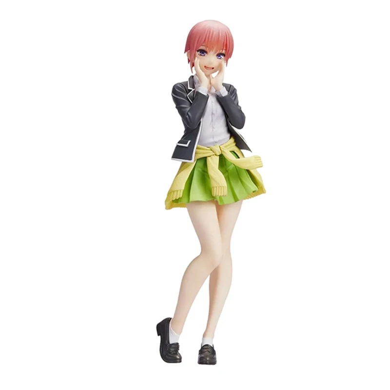 Anime Nino Figure 20CM Black Jacket College Uniform The Quintessential Quintuplets Standding Model Dolls Toy Gift PVC Material