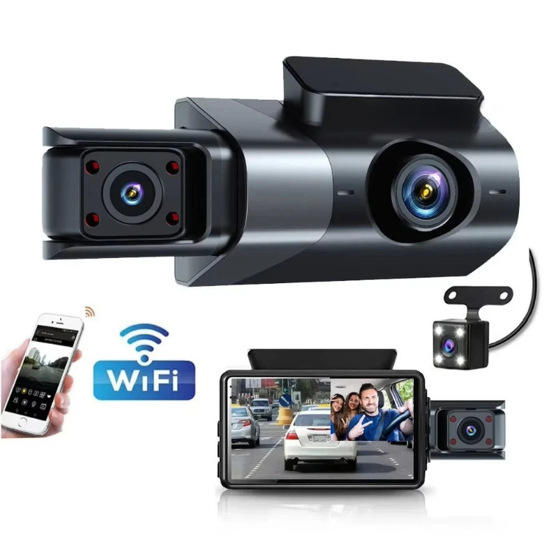 

1080P Ultra Night Vision 4k LCD Instrument Cluster Cam Universal Dual Lens Car with 1 Year Warranty Car Video Recorder