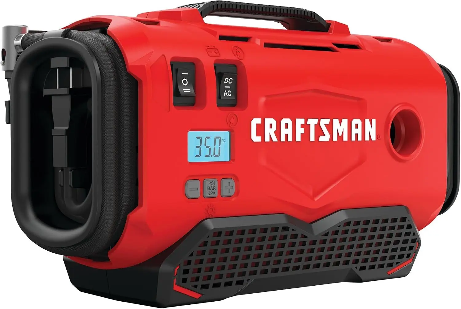 3-in-1 Tire Inflator: Cordless, 120V, 12V Car Adapter, Auto Shutoff, Digital Gauge, Portable Air Compressor