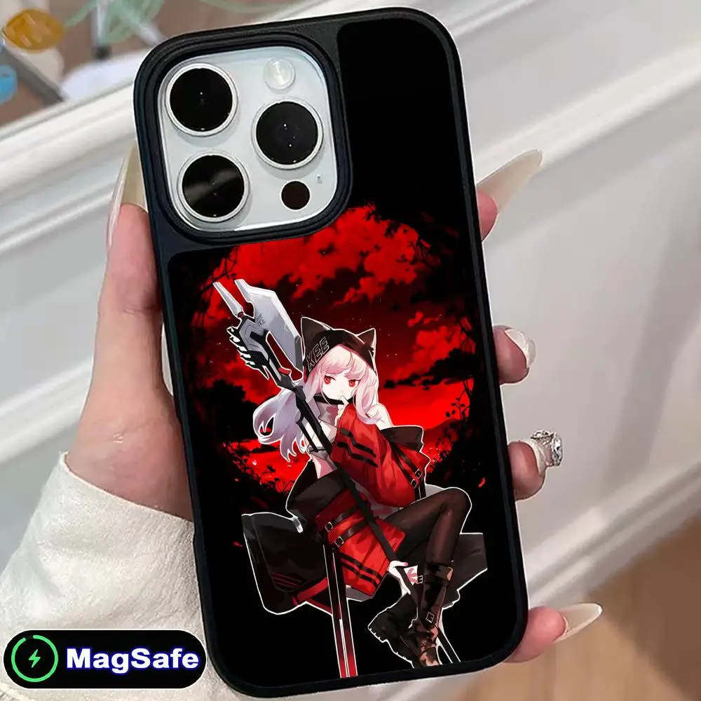 

Чехол для телефона Arknights Frostleaf с матовой поверхностью и поддержкой MagSafe для iPhone 17 16 15 14 13 12 11 Air Pro Max Plus, цветной