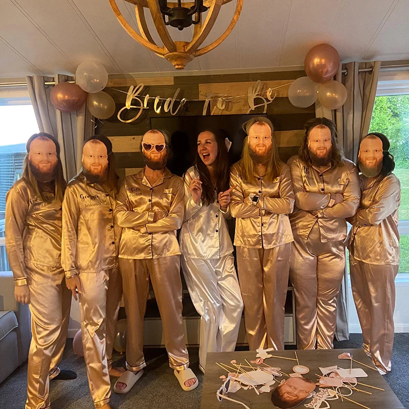 تخصيص قناع الوجه تأثيري حزب DIY خدعة كابينة تصوير اللباس قناع فريق الزفاف حزب متعدد الأغراض اللباس قناع ﻿