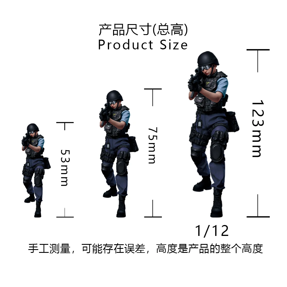 OceanCosmos miniatures, Original, Counter Terrorism Response Unit, Hong Kong police, girl, Resin unpainted Model kit figure GK