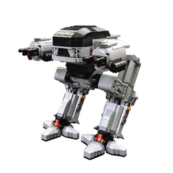 Gobricks ucs-ロボット,機械式ウォーマー,テスト警察の実施シリーズ,ED-209,MOc,ビルディングブロック,ギフト,209