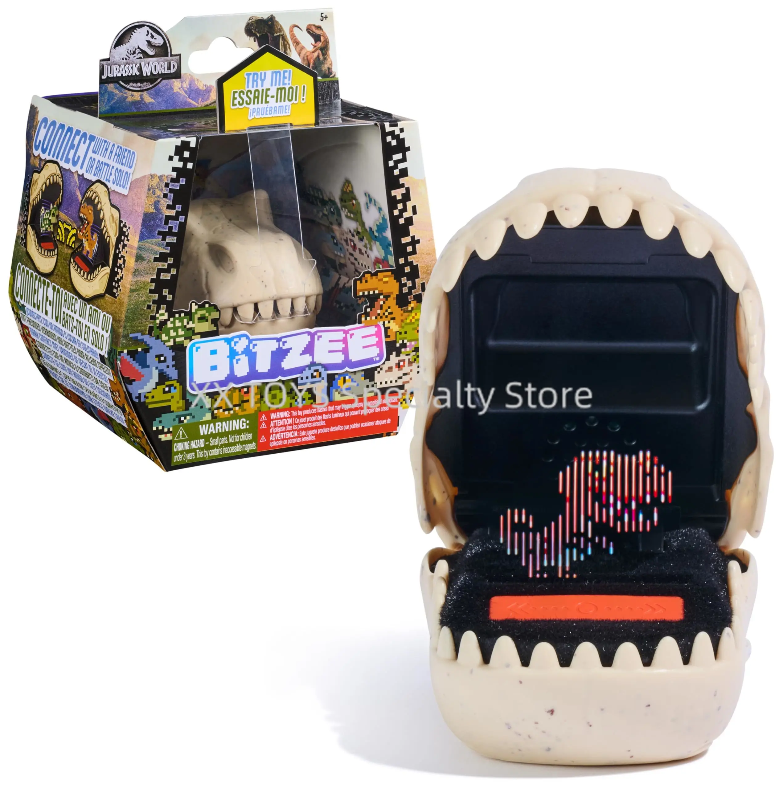 

Bitzee Jurassic World Interactive Dinosaur Digital Pet Interactive Electronic Toys Virtual Pet Feeding Game Machine Kids Toys