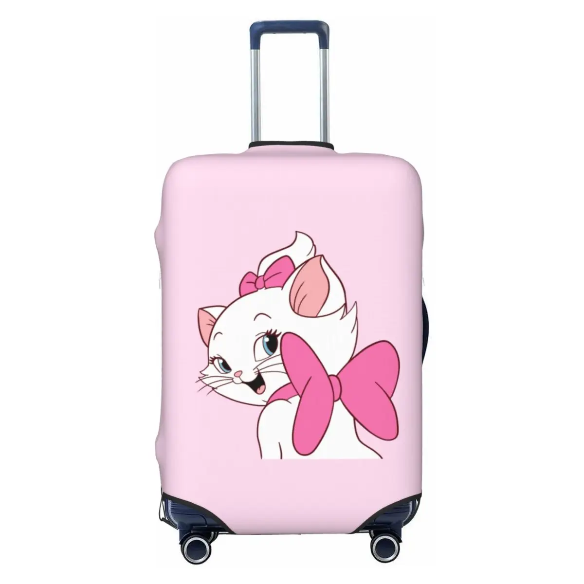 

Custom Cute Baby Kitten With Bows Looking Back Luggage Cover Marie Girly Cat Film Suitcase Protector Covers Suit For 18-32 inch