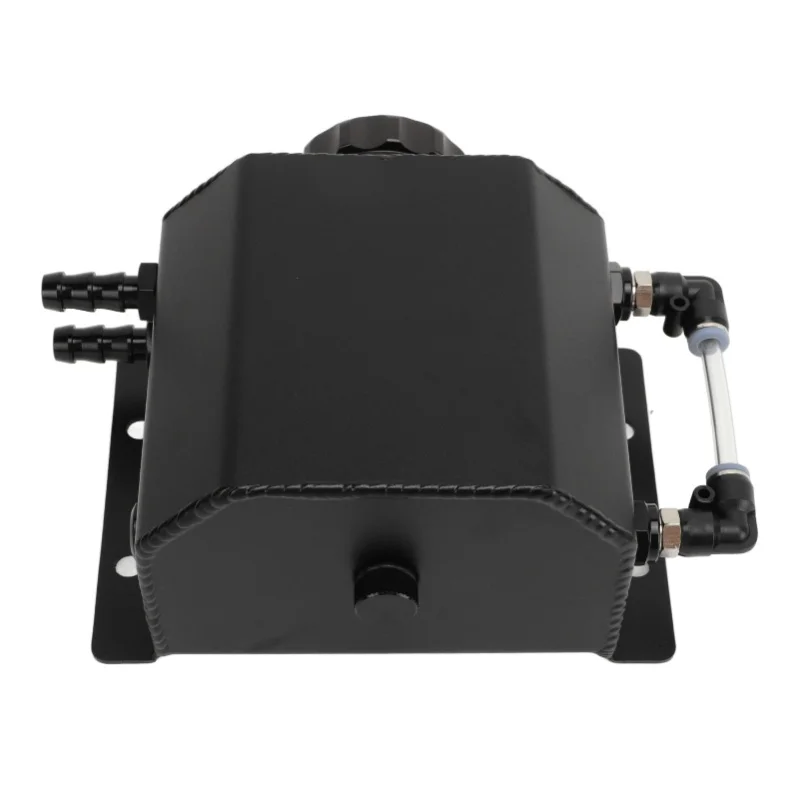 

Универсальный расширительный бачок для охлаждающей жидкости двигателя, 1 л, из алюминиевого сплава, черный