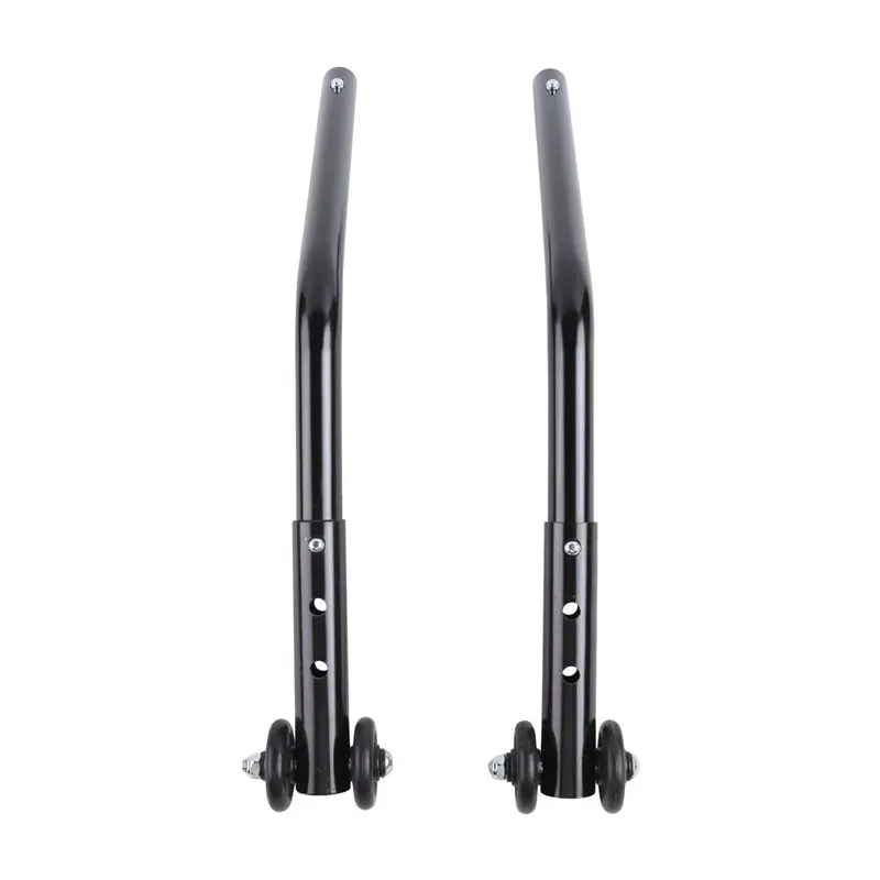 A21Q -2PCS Wheelchair Anti Tippers Anti Roll Back With Footwheel For Electric Wheelchairs, Transport Chairs, Bariatric