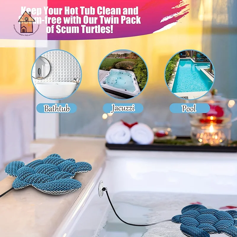 

Oil Absorber Float for Spa - Reusable Scum Sponge, Effective for Jacuzzi & Bathroom Cleaning