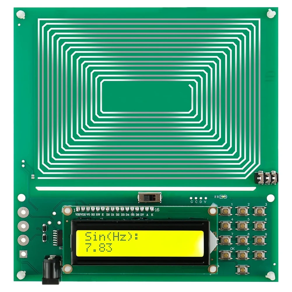 ABGH-0.01Hz-30000Hz Adjustable Sine Wave Resonance Generator, 7.83Hz Ultra-Low Frequency Pulse Generator For Relexation Sleep