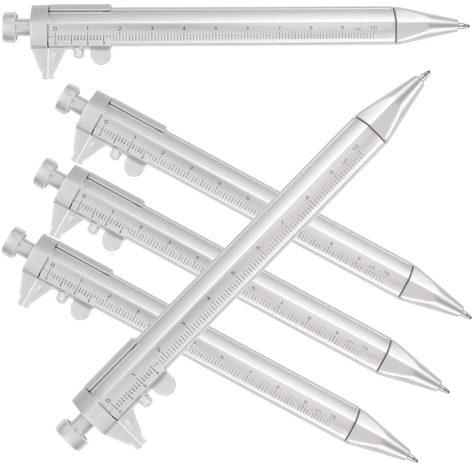 

Набор из 5 многофункциональных штангенциркулей-ручек для точных измерений, черчения и заметок, прочная конструкция