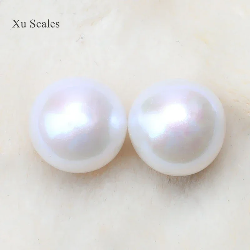 10MM Round Natural Freshwater Edison Baroque Pearl Paired with Colorful Candy Colors Customized Earrings DIY Various Jewelry