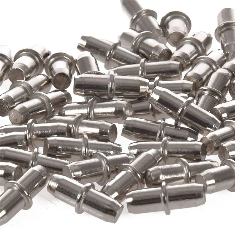 200Pc Cabinet Cupboard Wooden Chopping Shelf Support Pins Nails 16Mm X 5Mm