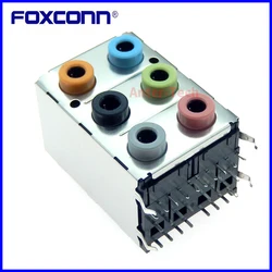 High Quality 6 ports hole audio interface Motherboard socket connector for sound card