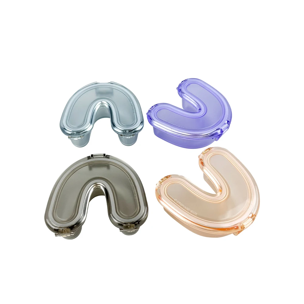 10Pcs Dental Retainer Box U-Shaped Denture Storage Case False Teeth Container Orthodontic Mouth Guard Organizer Oral Hygiene