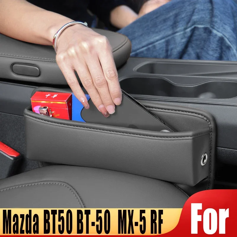 Für Mazda BT50 BT-50 MX-5 RF Auto Sitz Lücke Füllstoff Lagerung Box Telefon USB Reserviert Ladekabel Loch Kleinigkeiten Aufräumen Zubehör