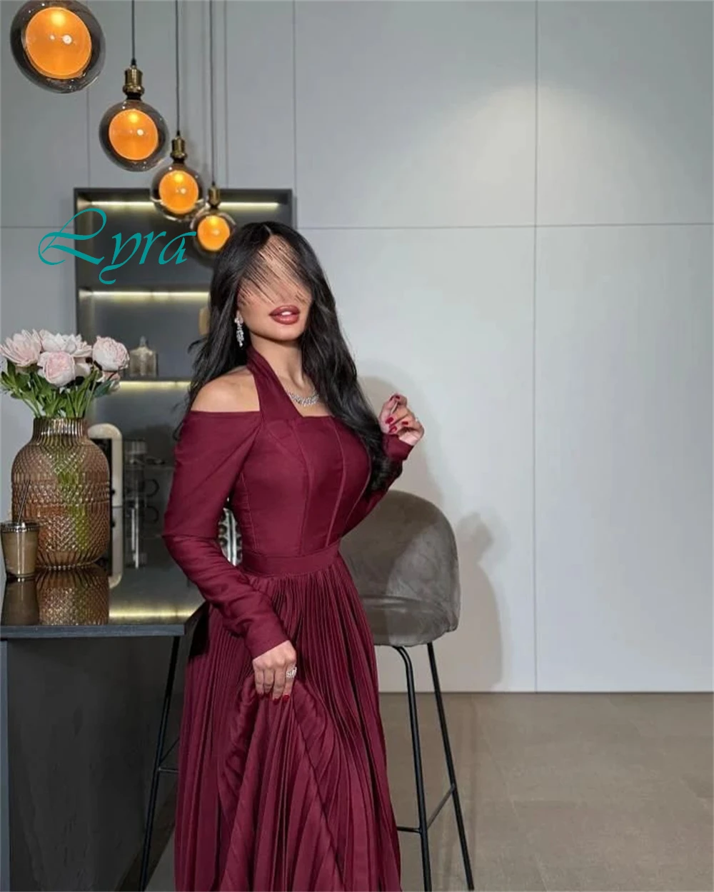 فستان سهرة مخصص برقبة قارب أحمر على شكل حرف a مثير قبالة الكتف فساتين الحفلات الرسمية طول الأرض فساتين المناسبات الخاصة