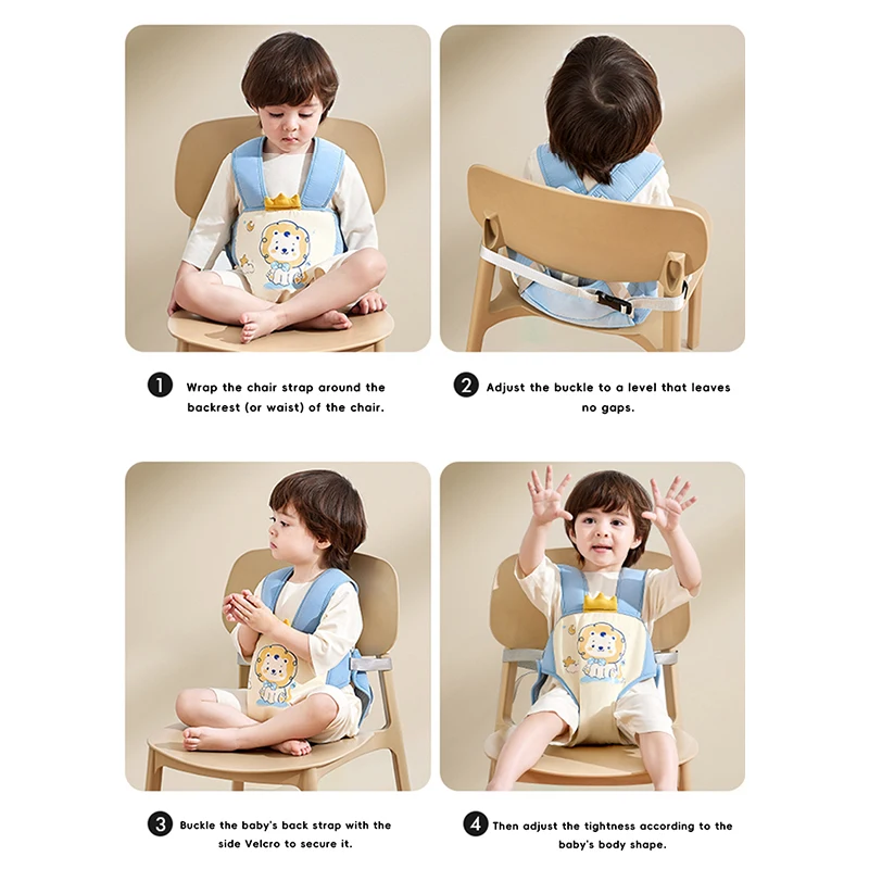 Cinturón fijo para asiento de bebé, cinturón de comedor infantil, asiento portátil para niños, silla de comedor para bebé, cinturón de seguridad, cinturón Universal para silla alta de restaurante