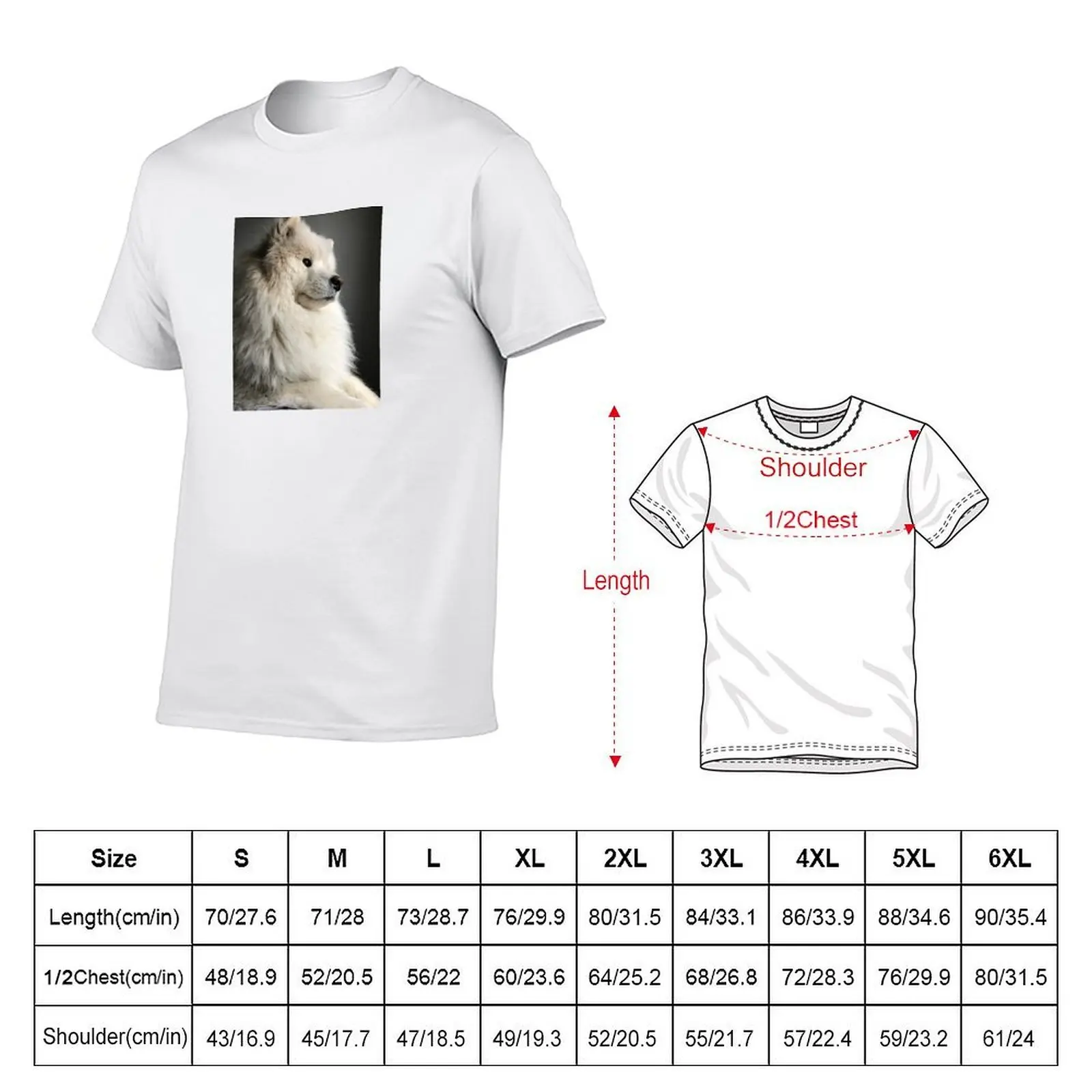 Samoyed doin a contemplate T-Shirt oversizeds Man t-shirt men t shirts high quality