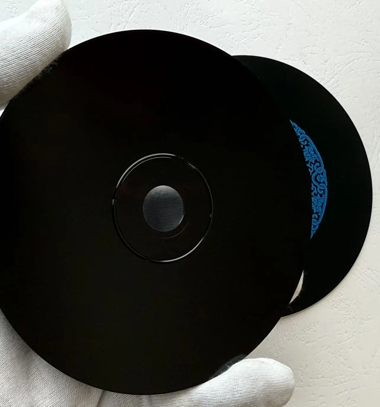 Wholesale 5 discs A+ Ribrand Blank Printed 52x 700MB Black/Blue CD-R