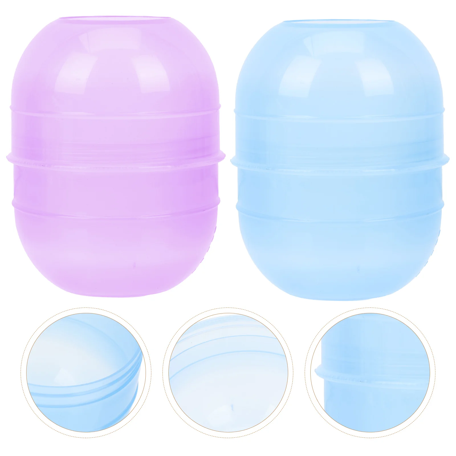 2 Pcs Toning Hair Dye Hairdressing Shaker Shot Measuring Cup Bowls Pp Colors Mixing Shaking Tool