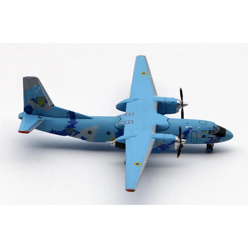 LH4327 Alloy Collectible Plane Gift JC Wings 1:400 Ukrainian Air Force Antonov AN-26 Diecast Aircraft Model 08 With Stand