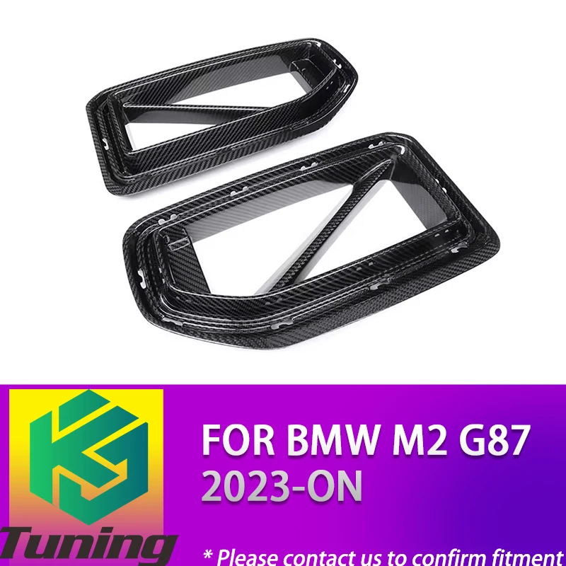 Style Full Carbon Fiber Upper Bumper SQ Look Sport Racing Front Grille for BMW M2 G87 2023-ON Hood Kidney Grill