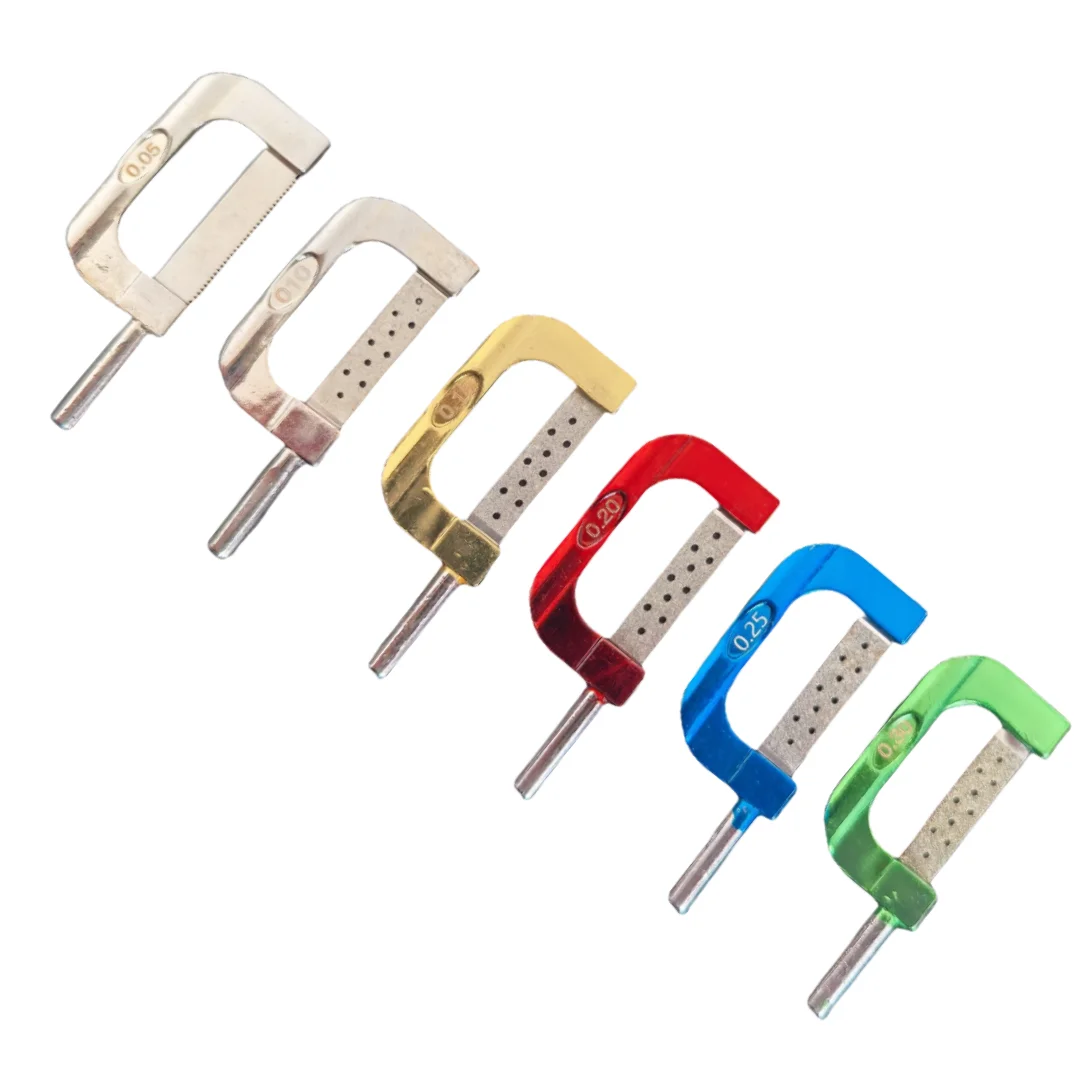 تقويم الأسنان Interproximal المينا تخفيض IPR على الوجهين المنشار تلميع طحن شريحة التشطيب أداة لوازم طب الأسنان #4