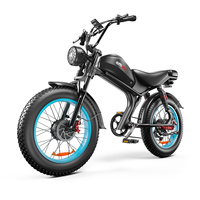 Emoko C93 Electric Bicycle 2000W Dual Motor 48V23AH Battery Mountain Aldult Electric Bike 20*4.0 Inch Fat Tire Motorcycle E-bike